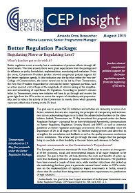 Better Regulation Package: Regulating More or Regulating Less?