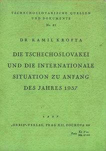 Czechoslovakia and the International Situation in the Beginning of 1937 Cover Image