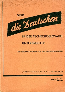 Are the Germans oppressed in Czechoslovakia? Ministerial Replies to the SdP Complaints in the Parliament Cover Image