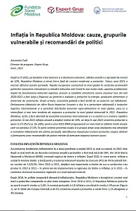 Inflation in the Republic of Moldova: causes, vulnerable groups and policy recommendations Cover Image