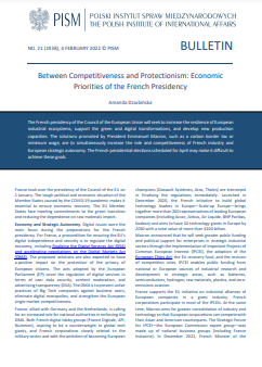 Between Competitiveness and Protectionism: Economic Priorities of the French Presidency Cover Image