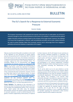 The EU’s Search for a Response to External Economic Pressure Cover Image