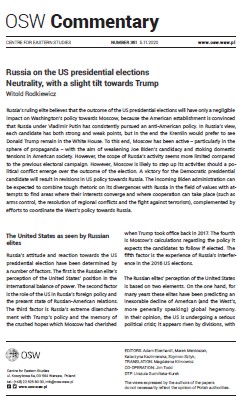 Russia on the US presidential elections. Neutrality, with a slight tilt towards Trump