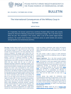 The International Consequences of the Military Coup in Guinea Cover Image