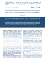 German Debate on Nuclear Weapons: Implications for NATO Cover Image
