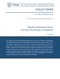 №186: Migration-Development Nexus: The Case of the Rohingya in Bangladesh