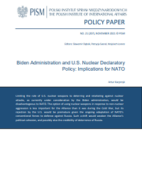 №207: Biden Administration and U.S. Nuclear Declaratory Policy: Implications for NATO Cover Image