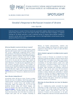 Slovakia’s Response to the Russian Invasion of Ukraine Cover Image
