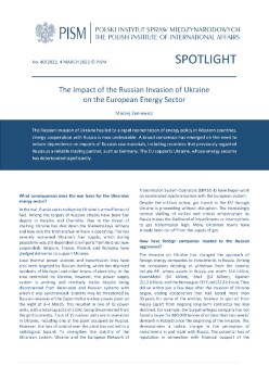 The Impact of the Russian Invasion of Ukraine on the European Energy Sector Cover Image