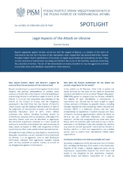Legal Aspects of the Attack on Ukraine Cover Image