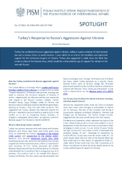 Turkey’s Response to Russia’s Aggression Against Ukraine Cover Image