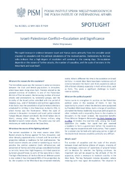 Israeli-Palestinian Conflict - Escalation and Significance Cover Image