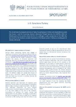 U.S. Sanctions Turkey Cover Image