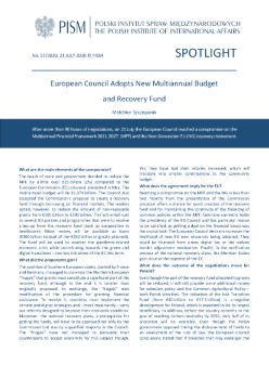 European Council Adopts New Multiannual Budget and Recovery Fund