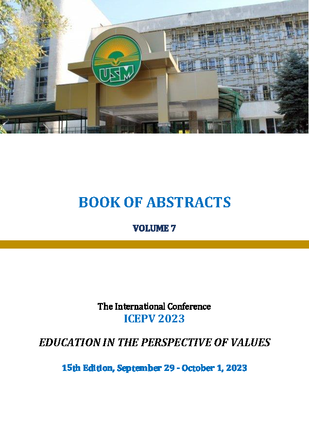 The International Conference "Education in the Perspective of Values" 2023 - BOOK OF ABSTRACTS Cover Image