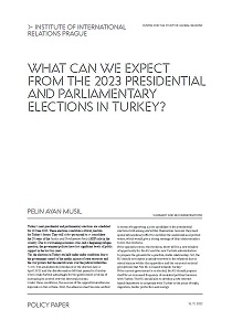 What can we expect from the 2023 presidential and parliamentary elections in Turkey? Cover Image
