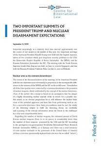 Two important summits of President Trump and nuclear disarmament expectations Cover Image