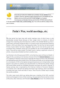Putin’s War, world meetings, etc. Cover Image