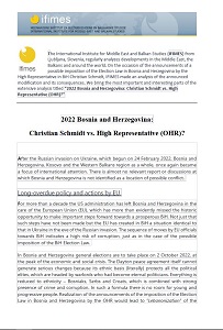 2022 Bosnia and Herzegovina: Christian Schmidt vs. High Representative (OHR)?
