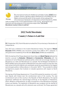 2022 North Macedonia: Country’s Future is Laid Out