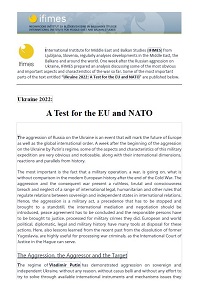 Ukraine 2022: A Test for the EU and NATO