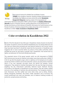 Color revolution in Kazakhstan 2022 Cover Image