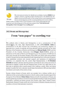 2022 Bosnia and Herzegovina: From “non-paper” to crawling war Cover Image