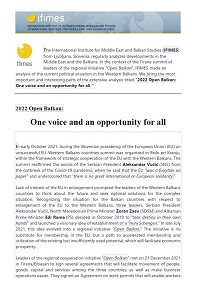 2022 Open Balkan: One voice and an opportunity for all Cover Image