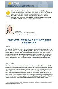 Morocco’s relentless diplomacy in the Libyan crisis Cover Image