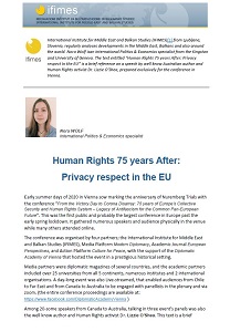 Human Rights 75 years After: Privacy respect in the EU Cover Image