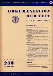 Documentation of Time 1961 / 230 Cover Image