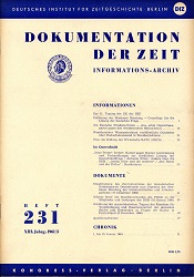 Documentation of Time 1961 / 231 Cover Image