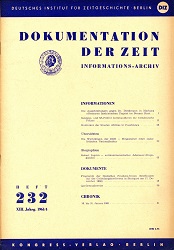 Documentation of Time 1961 / 232 Cover Image