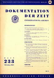 Documentation of Time 1961 / 233 Cover Image