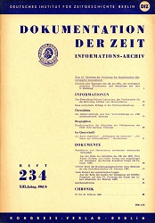 Documentation of Time 1961 / 234 Cover Image