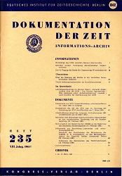 Documentation of Time 1961 / 235 Cover Image