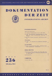 Documentation of Time 1961 / 236 Cover Image