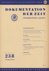 Documentation of Time 1961 / 238 Cover Image