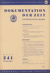 Documentation of Time 1961 / 241 Cover Image
