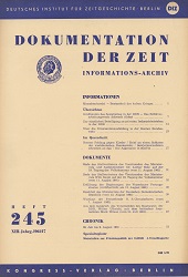 Documentation of Time 1961 / 245 Cover Image