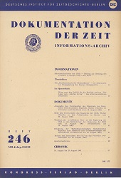 Documentation of Time 1961 / 246 Cover Image