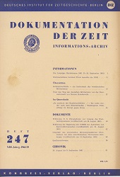 Documentation of Time 1961 / 247 Cover Image