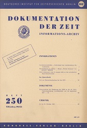 Documentation of Time 1961 / 250 Cover Image