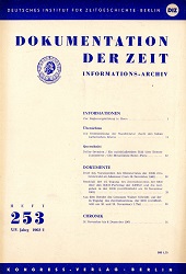Documentation of Time 1962 / 253 Cover Image
