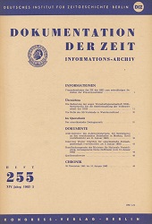 Documentation of Time 1962 / 255 Cover Image