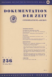 Documentation of Time 1962 / 256