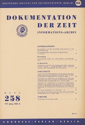 Documentation of Time 1962 / 258 Cover Image