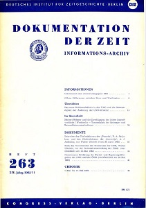 Documentation of Time 1962 / 263 Cover Image