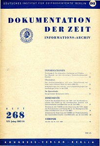 Documentation of Time 1962 / 268 Cover Image
