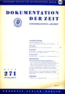 Documentation of Time 1962 / 271 Cover Image